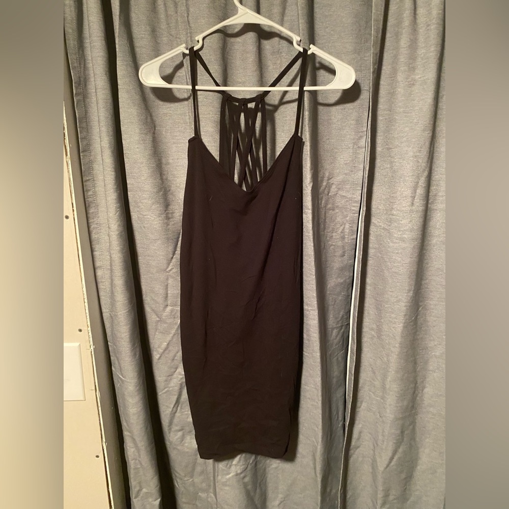 Black cocktail dress